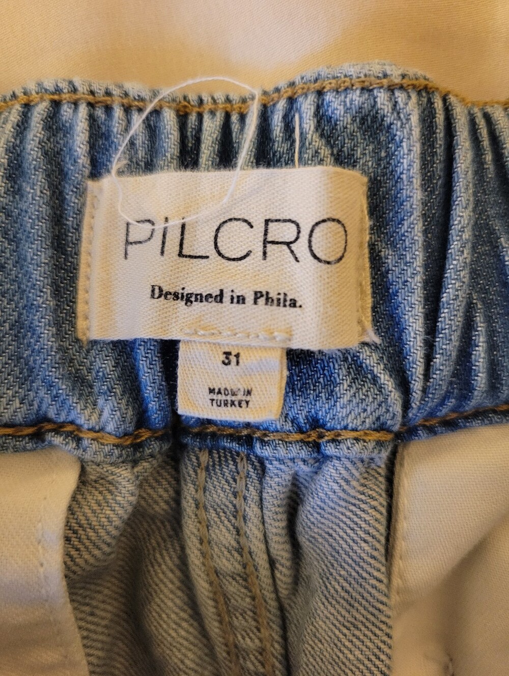 Pilcro Light Wash Wide-Leg Denim Culottes - Picture 2 of 5